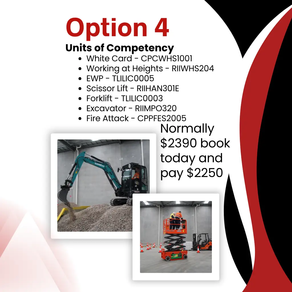 Plant & High Risk Work Ready Package 2